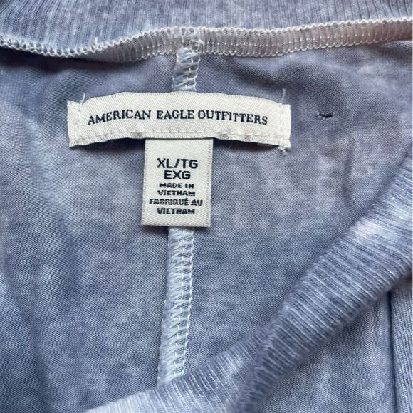 American Eagle Sleeveless Keyhole Dress In Grayish Blue Womens size XL - Picture 7 of 8